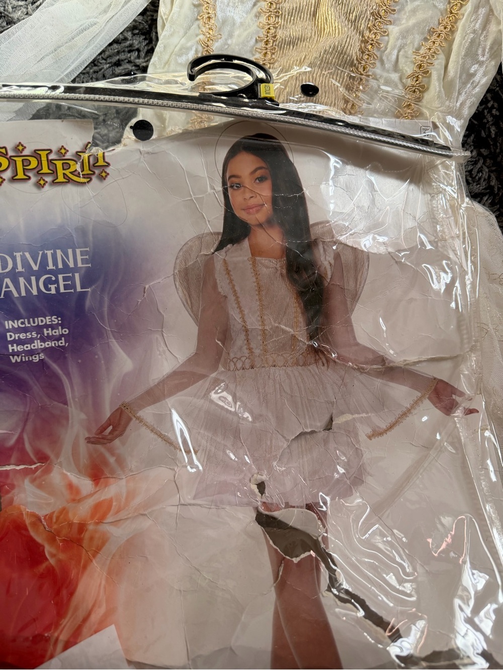 Spirit Divine Angel Costume - White and Gold Trim